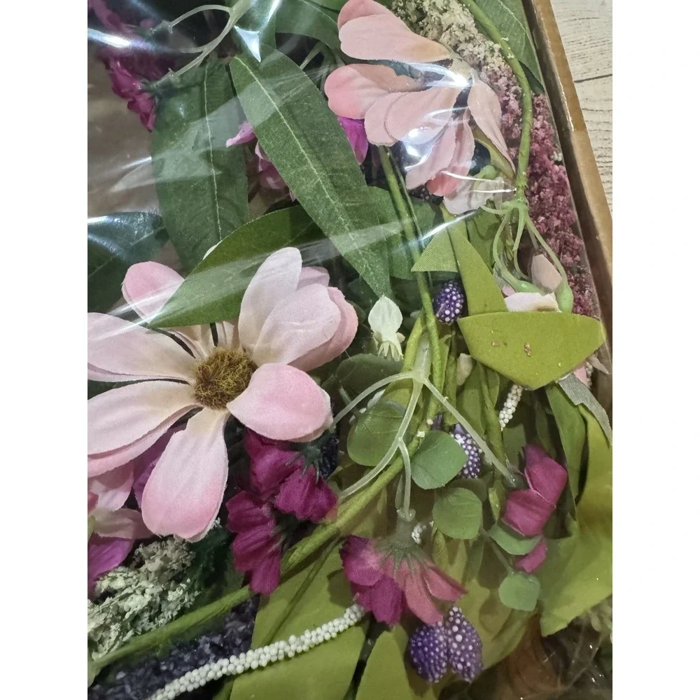 Soomeir Summer Spring Daisy Front Door Wreath 24